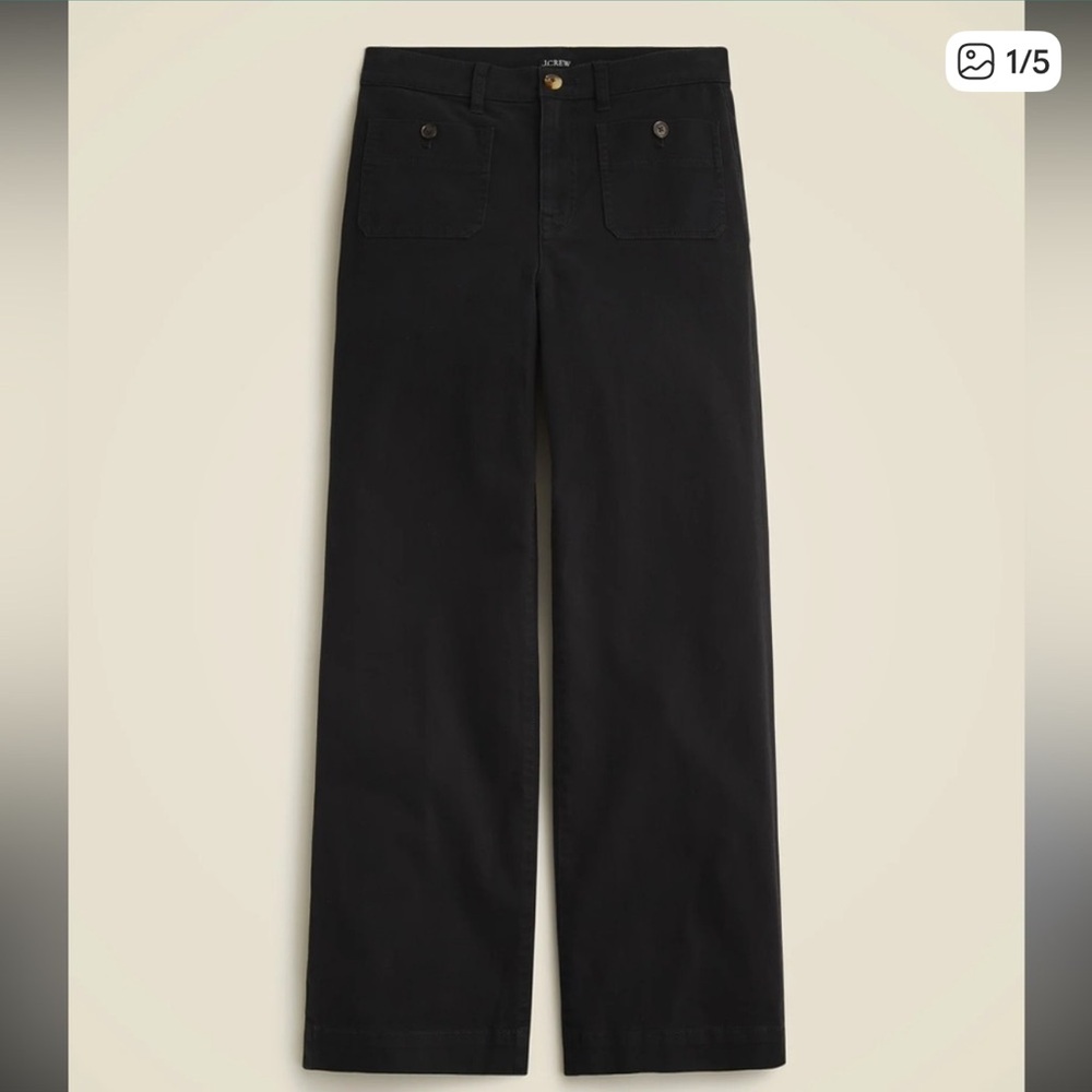 J. Crew Women's Black Chino Pants